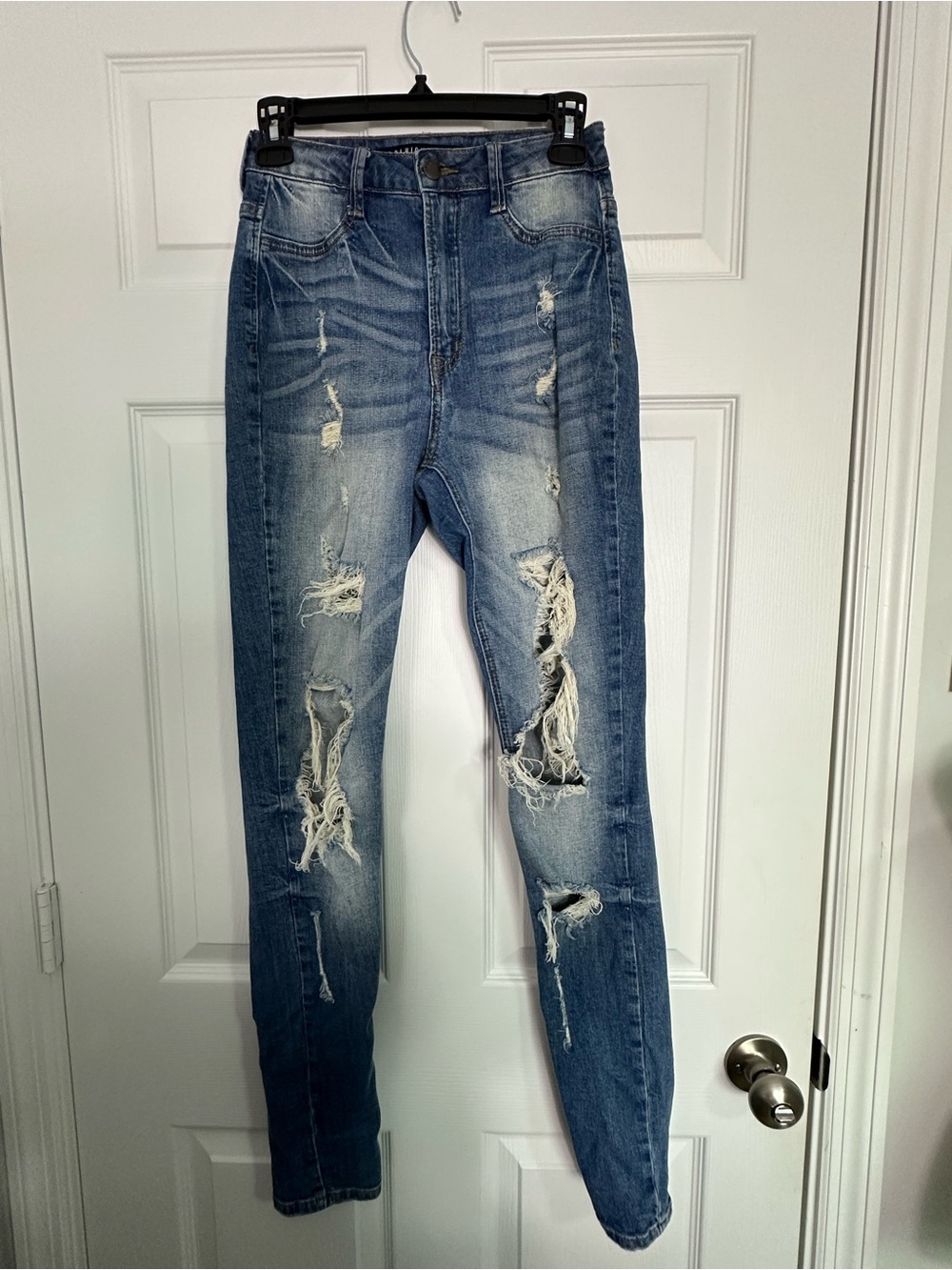 Fashion Nova Distressed High-Rise Skinny Jeans - Junior Size 3